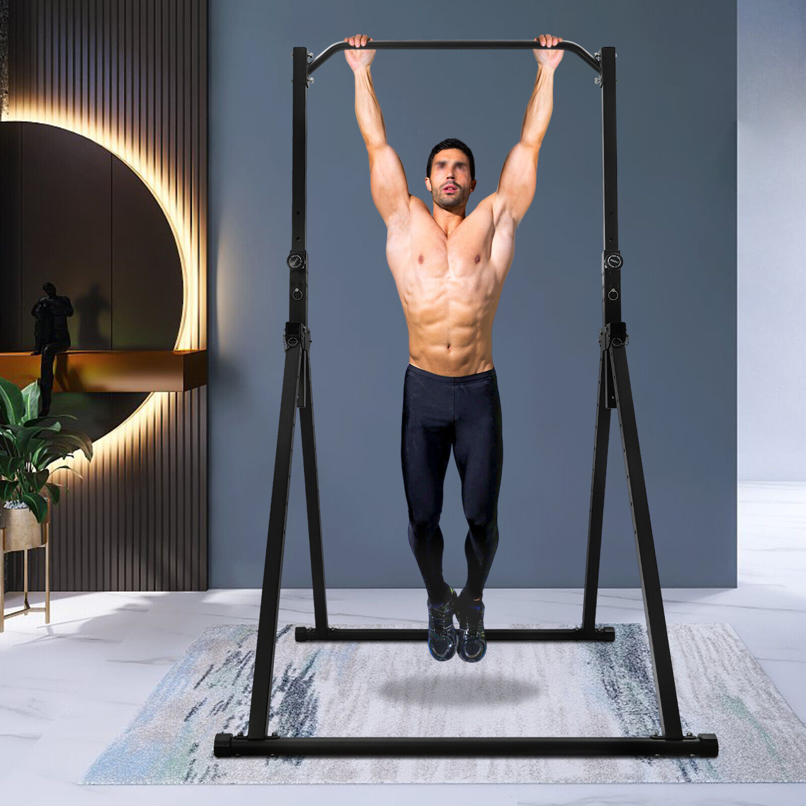 Sports Equipment Near Me - Triangular Pull Up Station, Adjustable Height
