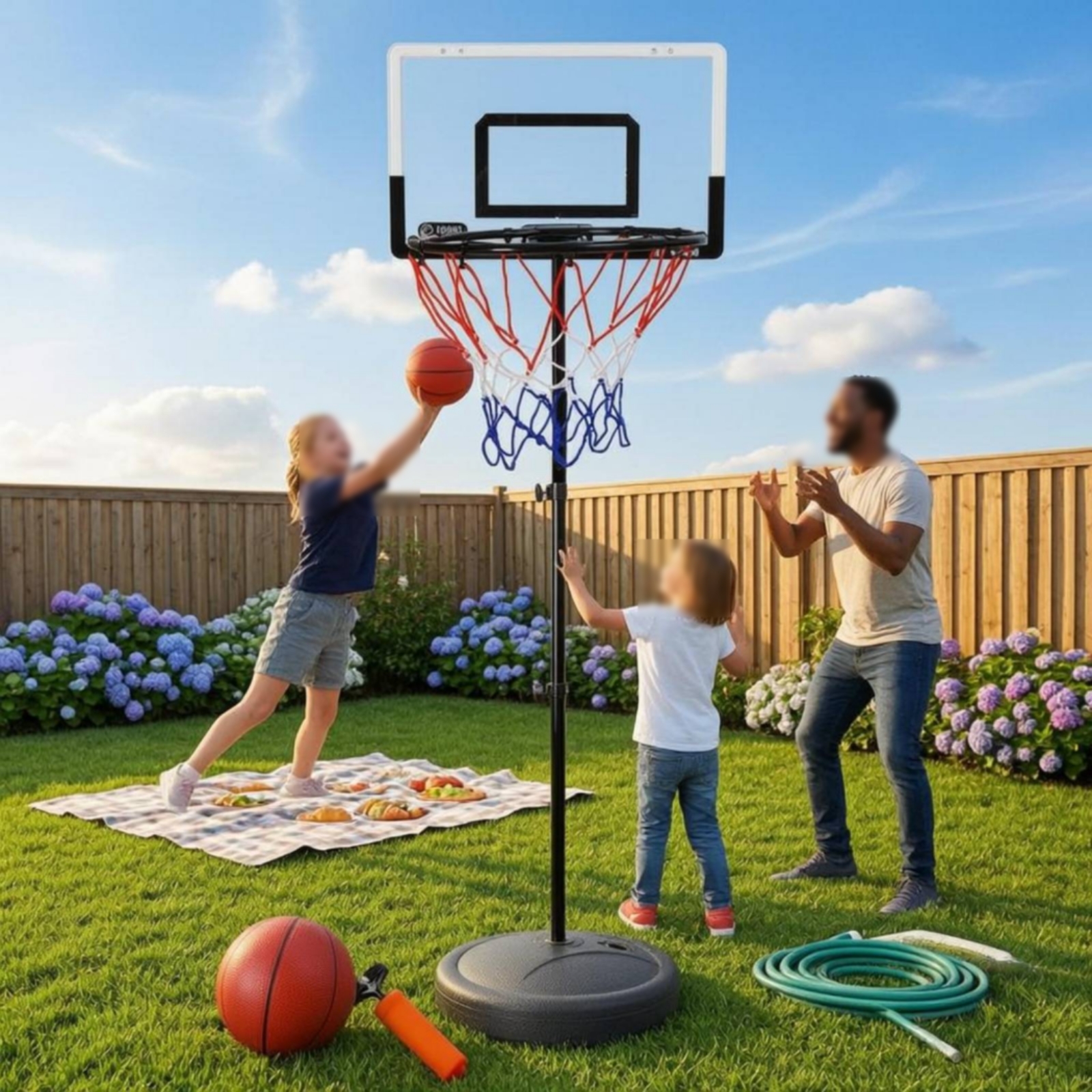Portable Basketball Stand Rect - Sports Equipment Basketball recensione e prezzo
