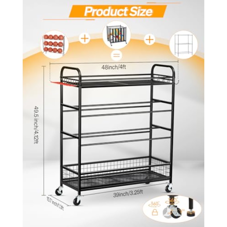 Garage Sports Equipment Organi - Sports Equipment Outdoor Storage recensione e prezzo