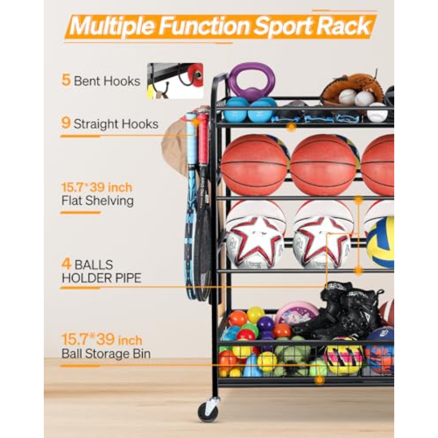 Garage Sports Equipment Organi - Sports Equipment Outdoor Storage recensione e prezzo
