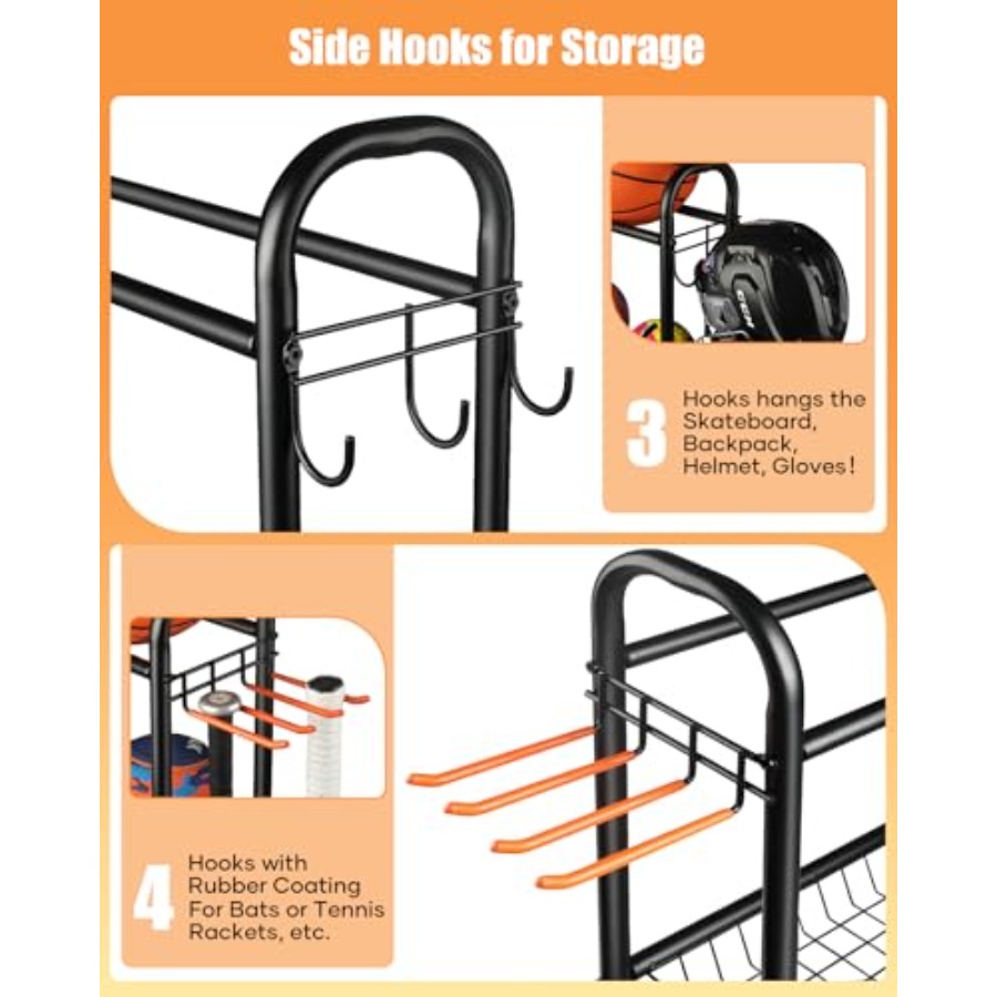 Basketball Rack Rolling Basket - Sports Equipment Basketball recensione e prezzo