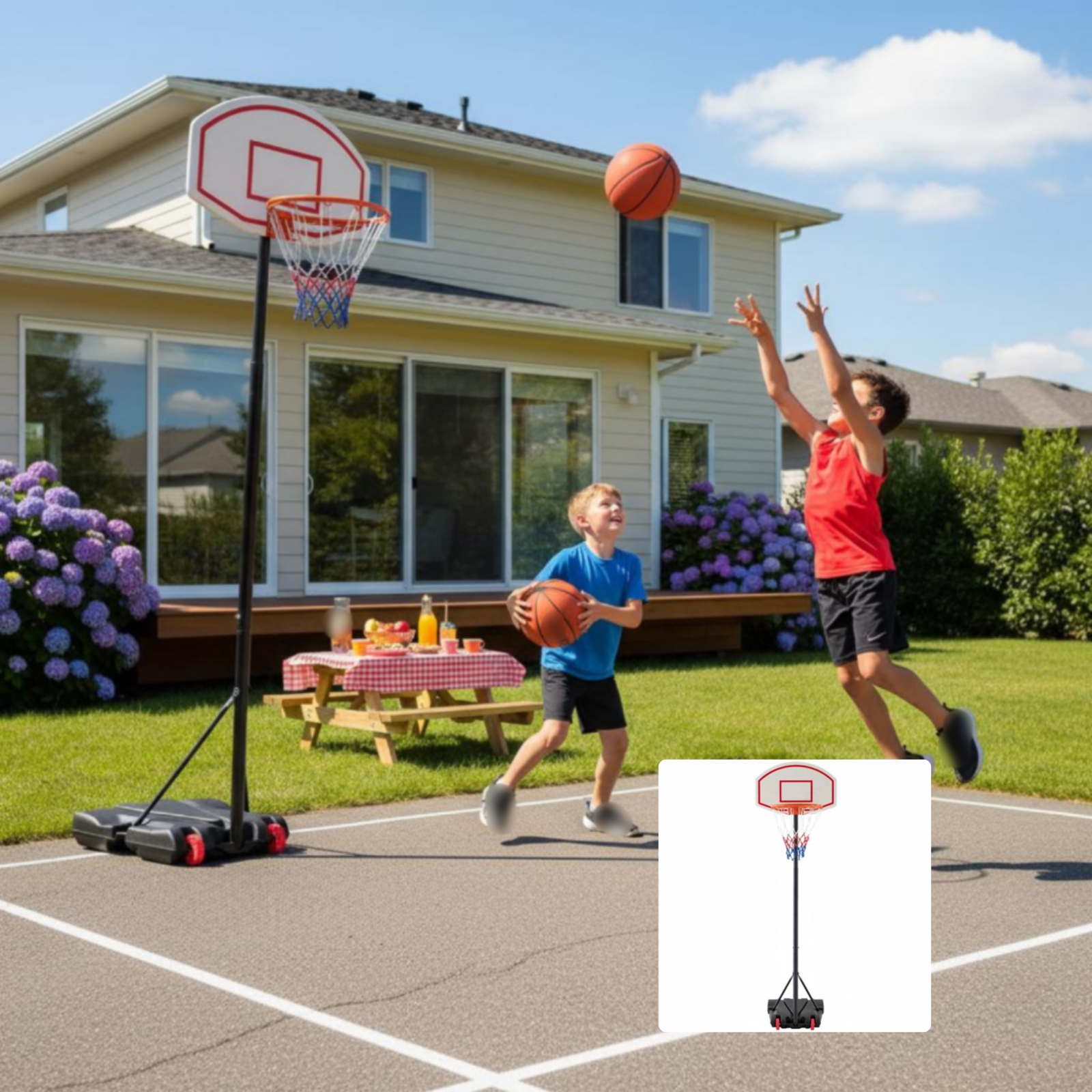 Height Adjustable Hoop Indoor  - Sports Equipment Basketball recensione e prezzo
