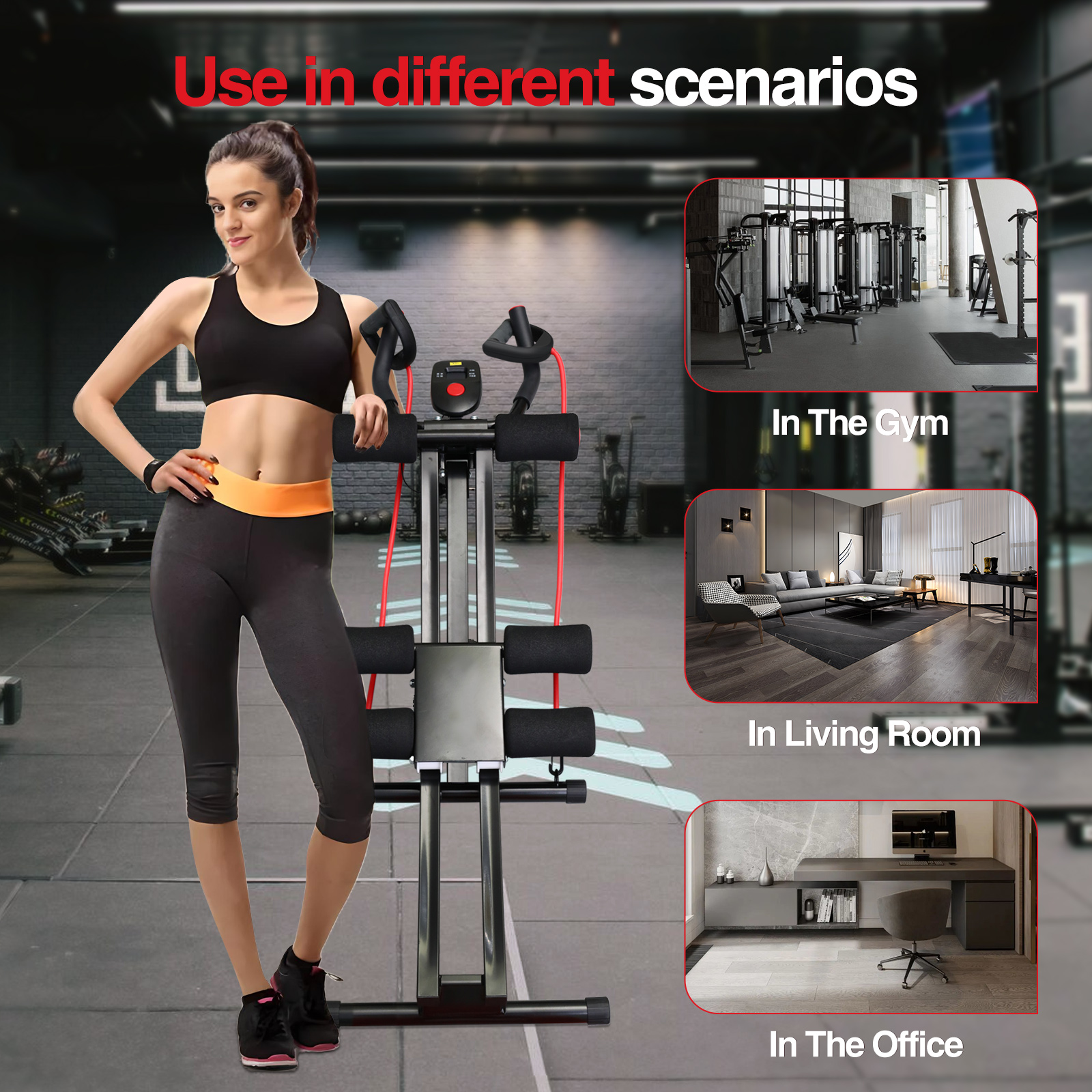 GIKPAL Foldable Ab Machine Ab  - Sports Equipment Near Me recensione e prezzo