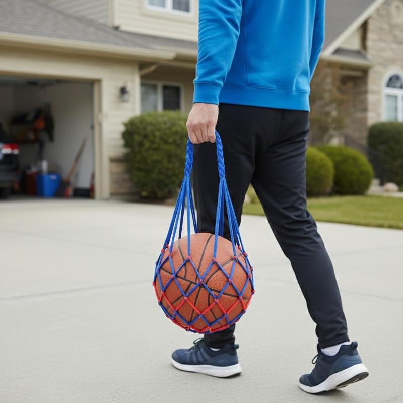 Football Net Bag Nylon Bold St - Sports Equipment Outdoor Storage recensione e prezzo