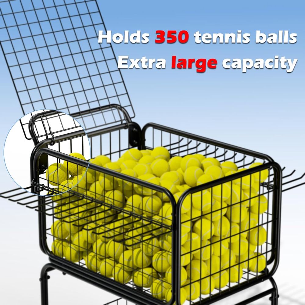 Portable Tennis Ball Cart for  - Sports Equipment Basketball recensione e prezzo