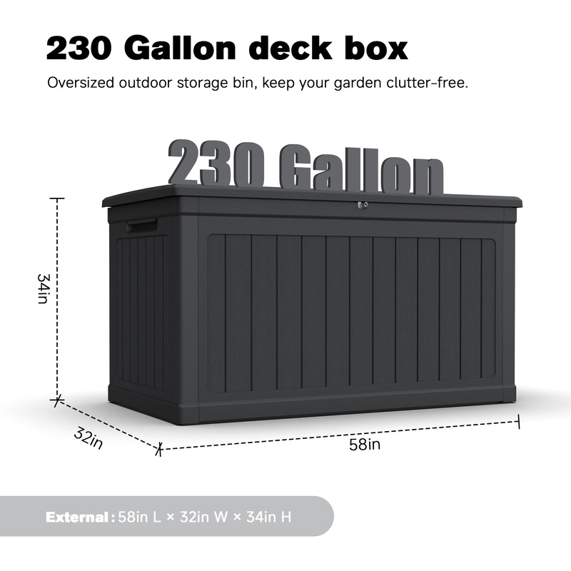 XXL Outdoor Storage Box for Pa - Sports Equipment Outdoor Storage recensione e prezzo