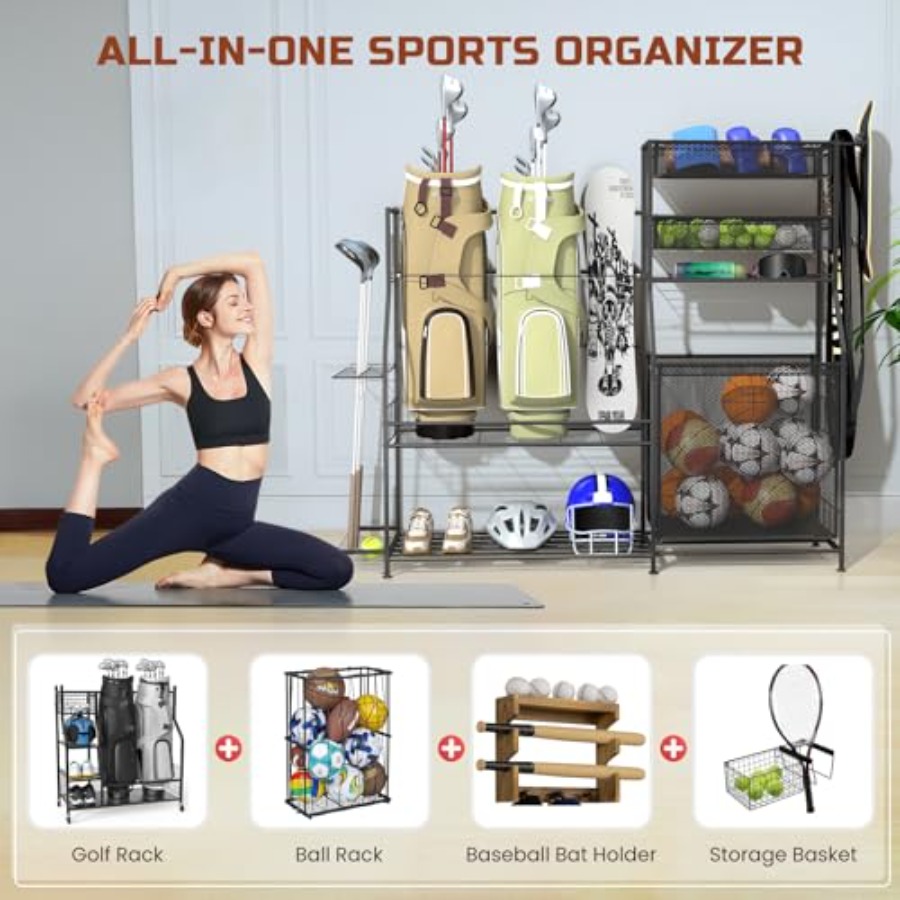 Garage Sports Equipment Organi - Sports Equipment Basketball recensione e prezzo