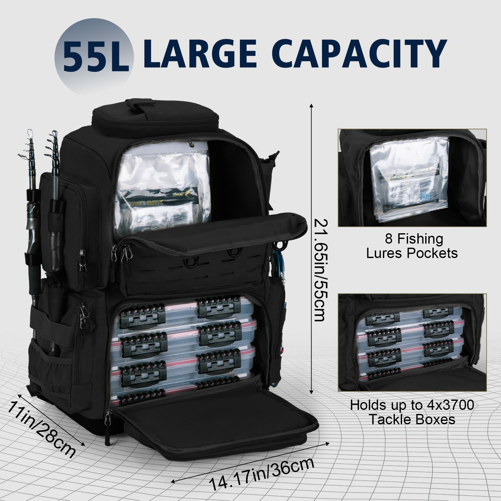 Goture 55*36*28cm Multifunctio - Sports Equipment Outdoor Storage recensione e prezzo