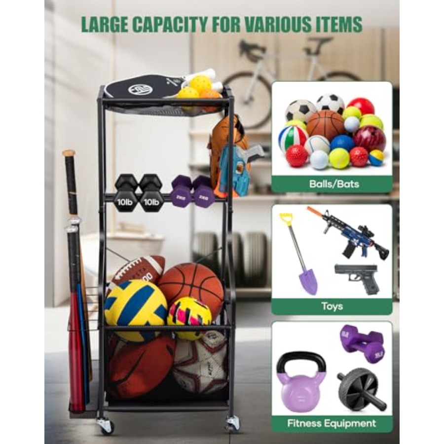 Sports Equipment Garage Organi - Sports Equipment Outdoor Storage recensione e prezzo