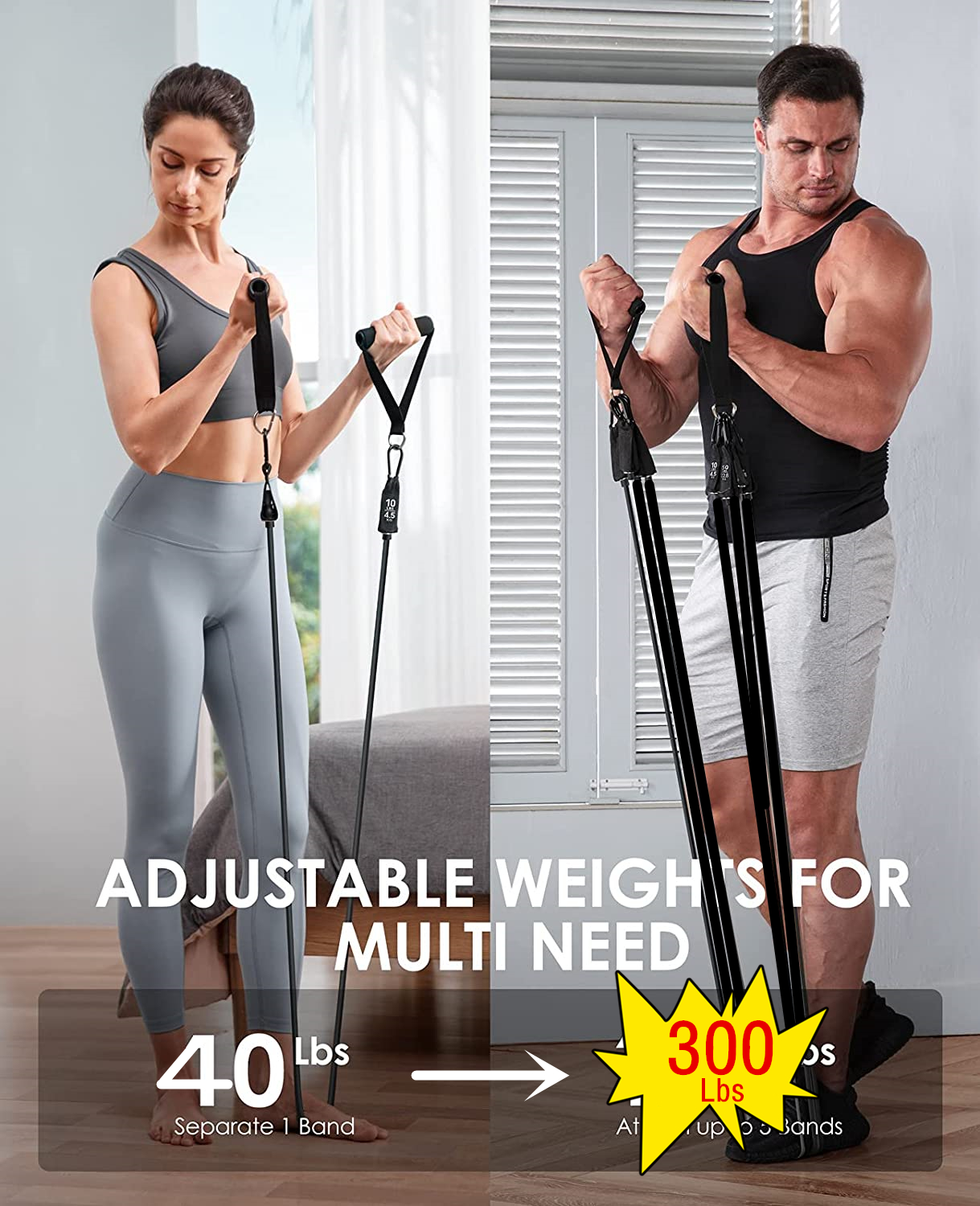300lb Fitness Booty Resistance - Sports Equipment Near Me recensione e prezzo